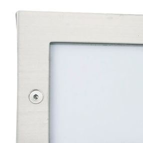 Searchlight Ankle - inbouw wandverlichting - 7,1 x 5,1 x 7,1 cm - 1W LED incl. - IP54 - roestvrij staal