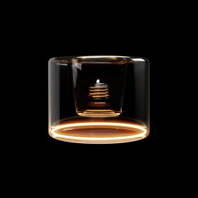 Creative Cables LED lamp Ghost Donut - Ø 12 x 9 cm - E27 - 6W dimbaar - 1900K - gerookt