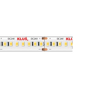 KLUS LED strip - 1cm breed, 500cm lengte - 24Vdc - dimbaar - 14,4W LED per meter - 240 LEDs per meter - IP20