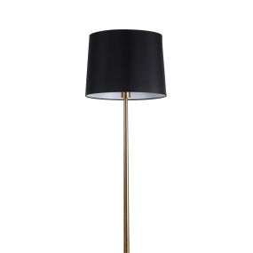 Faro Rem - staanlamp - 171 cm - brons en zwart