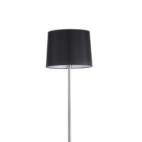 Faro Rem - staanlamp - 171 cm - mat nikkel en zwart