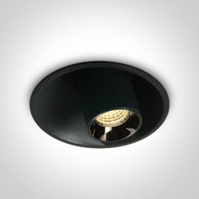 ONE Light Mirror Adjustable Boxes - inbouwspot - Ø 82 mm, Ø 74 mm inbouwmaat - 7W LED incl. - zwart