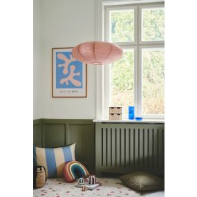 Nordlux Villo - papieren lampenkap zonder pendel - Ø 60 x 24 cm - oud roze