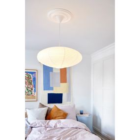 Nordlux Villo - papieren lampenkap zonder pendel - Ø 60 x 24 cm - wit