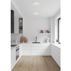 Nordlux Vic - plafondlamp - Ø 29 x 4 cm - 23,5W LED incl. - IP21 - wit - warm witte lichtkleur (3000K)