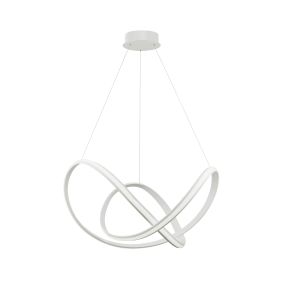 Nova Luce Apus - hanglamp - Ø 70 x 120 cm - 50W dimbare LED incl. - zandwit