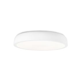 Faro Cocotte - plafondverlichting - Ø 43 x 8 cm - 30W LED incl. - glanzend wit