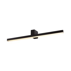 Maxlight Longbeam - spiegellamp - 60 x 7 cm - 4W LED incl. -  zwart