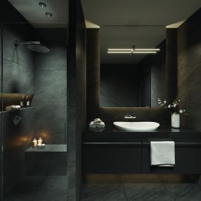 Maxlight Longbeam - spiegellamp - 90 x 7,5 x 7,5 cm - 9W LED incl. - IP54 - wit