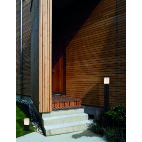 Nova Luce Noten - tuinpaal - Ø 9 x 80 cm - 10W LED incl. - IP65 - zandzwart