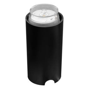 Century Italia Argo - grondspot met 1 venster - Ø5,8 x 6,5 cm - 0,75W LED incl. - 4000K - IP67 - zwart