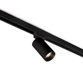 Faro Stan - rail spot met COB LED - 3-fase railsysteem - Ø 6 x 10 cm - 12W LED incl. - mat zwart