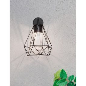 Nova Luce Isidora - buiten wandverlichting - 25 x 27 x 40 cm - IP54 - zwart