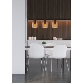 Lucide Toledo - hanglamp - 100 x 20 x 165 cm - amber