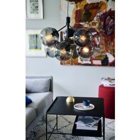 Nordlux Ivona - hanglamp - 62 x 62 x 247 cm - zwart