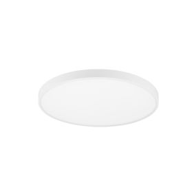 Nova Luce Perfect Profile - plafondlamp op afstandsbediening (incl.) - Ø 80 x 10 cm - 80W dimbare LED incl. - 2700K-6000K - wit