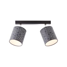 Brilliant Galance - opbouwspot 2L - 59 x 35 x 24 cm - zwart