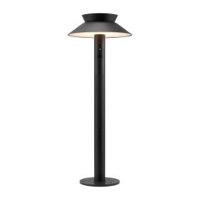 Nordlux Justina - tuinpaal op zonne-energie met bewegingsmelder op piek - Ø 23 x 60 cm - 5W LED incl. - IP44 - zwart