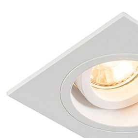 Zuma Line Chuck DL vierkant Next - inbouwspot - 92 x 92 mm, Ø 80 mm inbouwmaat - wit