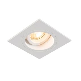 Zuma Line Chuck DL vierkant Next - inbouwspot - 92 x 92 mm, Ø 80 mm inbouwmaat - wit
