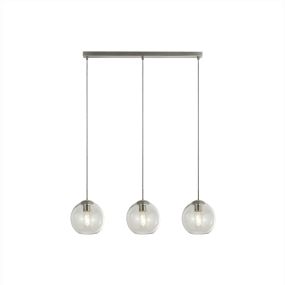 Searchlight Pendants - hanglamp - 80 x 20 x 150 cm - satijn zilver