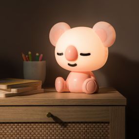 Zuma Line Animals Koala - tafellamp - 26 x 26 cm - 3W dimbare LED incl. - roze