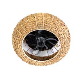 ETH Fan No. 8 - plafondventilator met afstandsbediening - Ø 48 cm - bruin