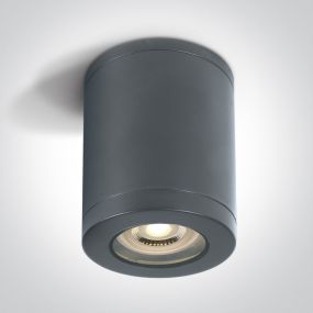 ONE Light GU10 Outdoor Cylinder Lights - opbouwspot 1L - Ø 9 x 14 cm - IP65 - antraciet