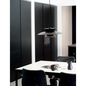 Nordlux Carmen - hanglamp - Ø 45 x 215 cm - zwart