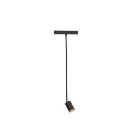 Nova Luce Ultra Slim - rail hanglamp - Ø 4,5 cm x 60 cm - 5W LED incl. - zwart