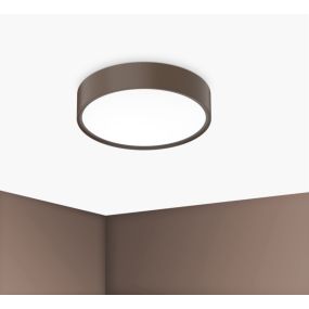 Century Italia Blanca Luxe - plafondlamp - Ø 30 x 7 cm - 17W LED incl. - koffie