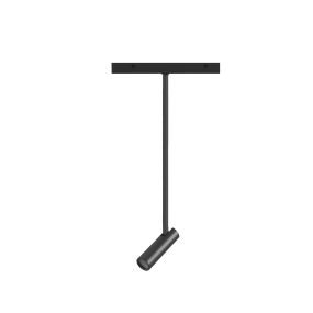 Nova Luce Buxton L - spot voor magnetisch railsysteem - 24,5 x 3,2 x 62,1 cm - 10W dimbare LED incl. - zandzwart
