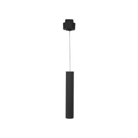 Nova Luce Buxton L - hanglamp voor magnetisch railsysteem - 3,2 x 3,2 x 150 cm - 10W dimbare LED incl. - zand zwart