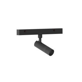 Nova Luce Buxton L - spot voor magnetisch railsysteem - 24,5 x 3 x 15,1 cm - 10W dimbare LED incl. - zandzwart