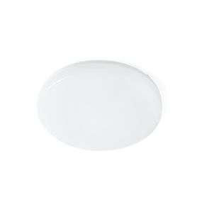 Faro Zon - plafondverlichting - Ø 28 x 5 cm - 18W dimbare LED incl. - IP54 - mat wit