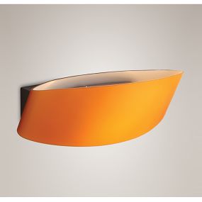 Maxlight Parete - wandverlichting - 25 x 15 x 12 cm - geel en chroom