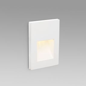 Faro Plas - inbouwspot - 145 x 100 mm, 155 x 110 mm inbouwmaat - 1W LED incl. - mat wit