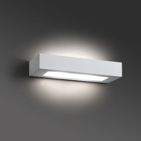 Faro Olaf - wandverlichting - 36 x 9,5 x 6 cm - mat wit