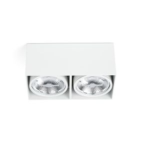 Faro Tecto QR111 - plafondverlichting - 27 x 13,5 x 12 cm - mat wit