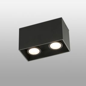 Faro Tecto - plafondverlichting - 16,5 x 8,2 x 9,5 cm - mat zwart