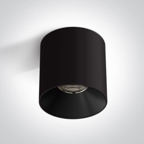 ONE Light Wall & Ceiling LED - opbouwspot 1L - Ø 12 x 12 cm - 25W LED incl. - zwart
