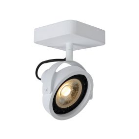 Lucide Tala LED - opbouwspot 1L - 12 x 12 x 20 cm - 12W dimbare LED incl. - wit