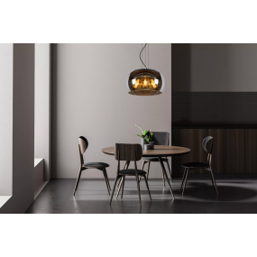 Lucide Olivia - hanglamp - Ø 40 x 156 cm - gerookt