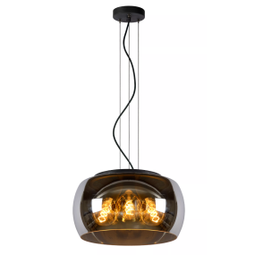 Lucide Olivia - hanglamp - Ø 40 x 156 cm - gerookt