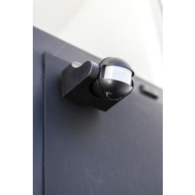 Lutec Sphere - infrarood sensor - 9 x 10 x 8 cm - IP44 - zwart