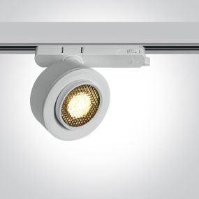 ONE Light COB Zoomable Range - rail spot - Ø 8 x 4,5 cm - 15W LED incl. - wit