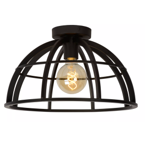 Lucide Dikra - Plafondverlichting - Ø 40  x 24 cm - zwart