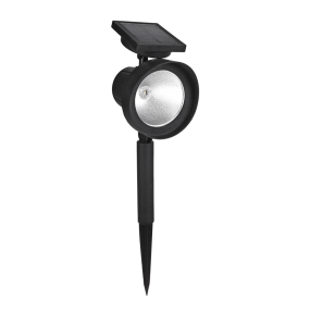 Elmark - grondspot op piek op zonne-energie - 0,5W LED incl. - 42,5 x 13 x 11 cm - IP44 - zwart