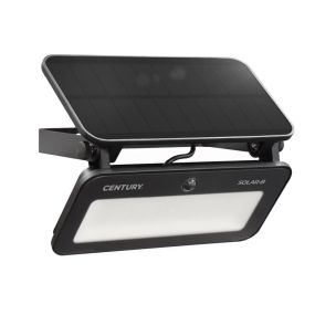 Century Italia Zonne-B - verstraler op zonne-energie met bewegingsensor - 19,4 x 9,7 x 4,4 cm - 12W LED incl. - instelbare lichtkleur - IP65 - zwart