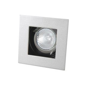 Linea Verdace Vierkant II - inbouwspot - 100 x 100, Ø 90 mm - 230V - aluminium en zwart